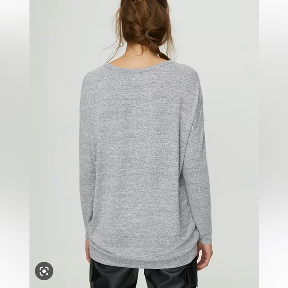 Aritzia Wilfred Free Arizona Salt & Pepper Shirt Size Small - Picture 3 of 6